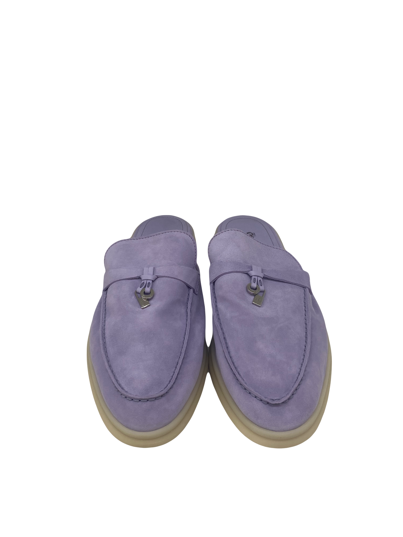 Loro Piana Summer Charm Walk Loafers Lilac Size 41.5