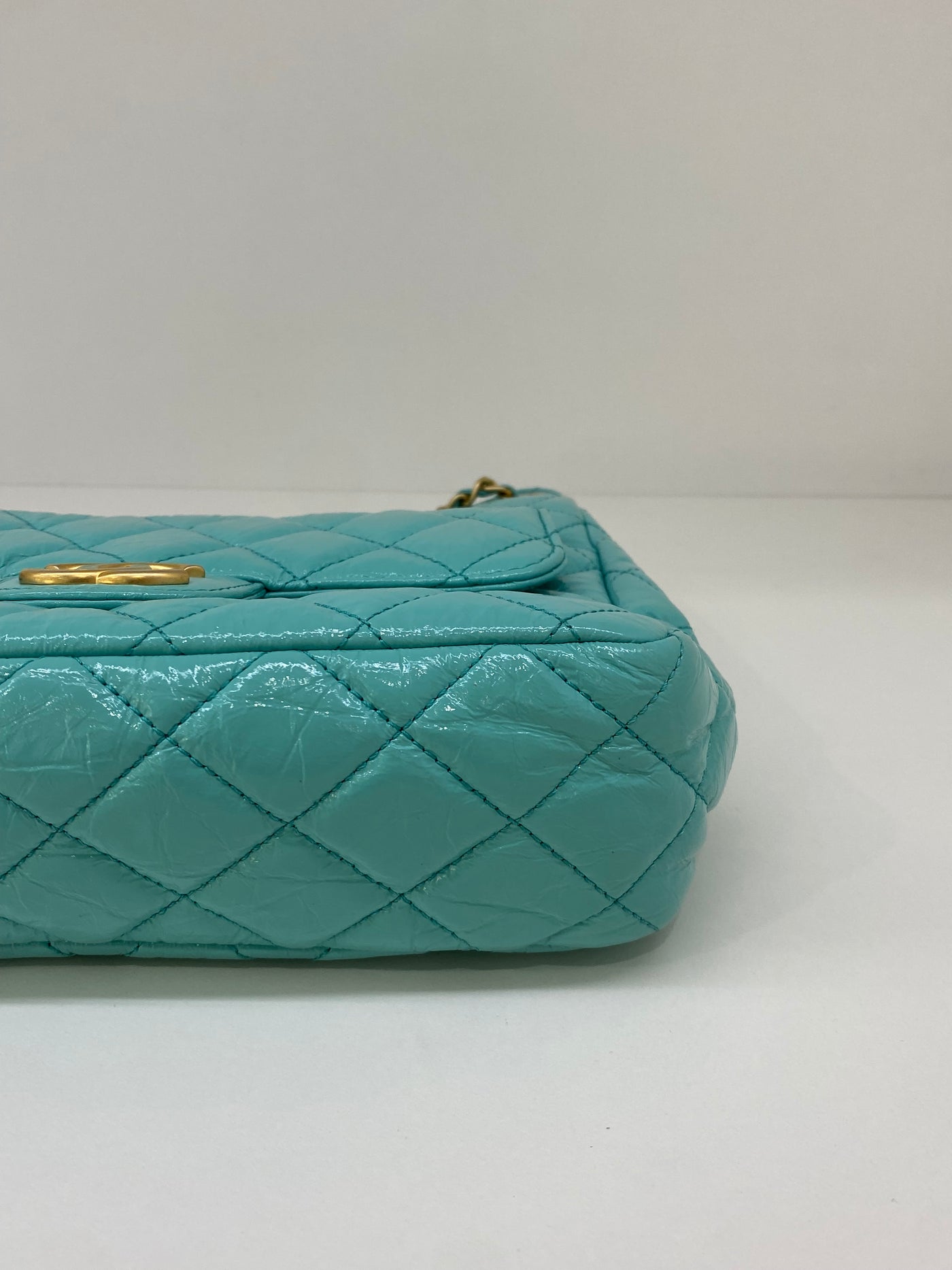 Chanel Hobo Chain Shoulder Bag Blue GHW