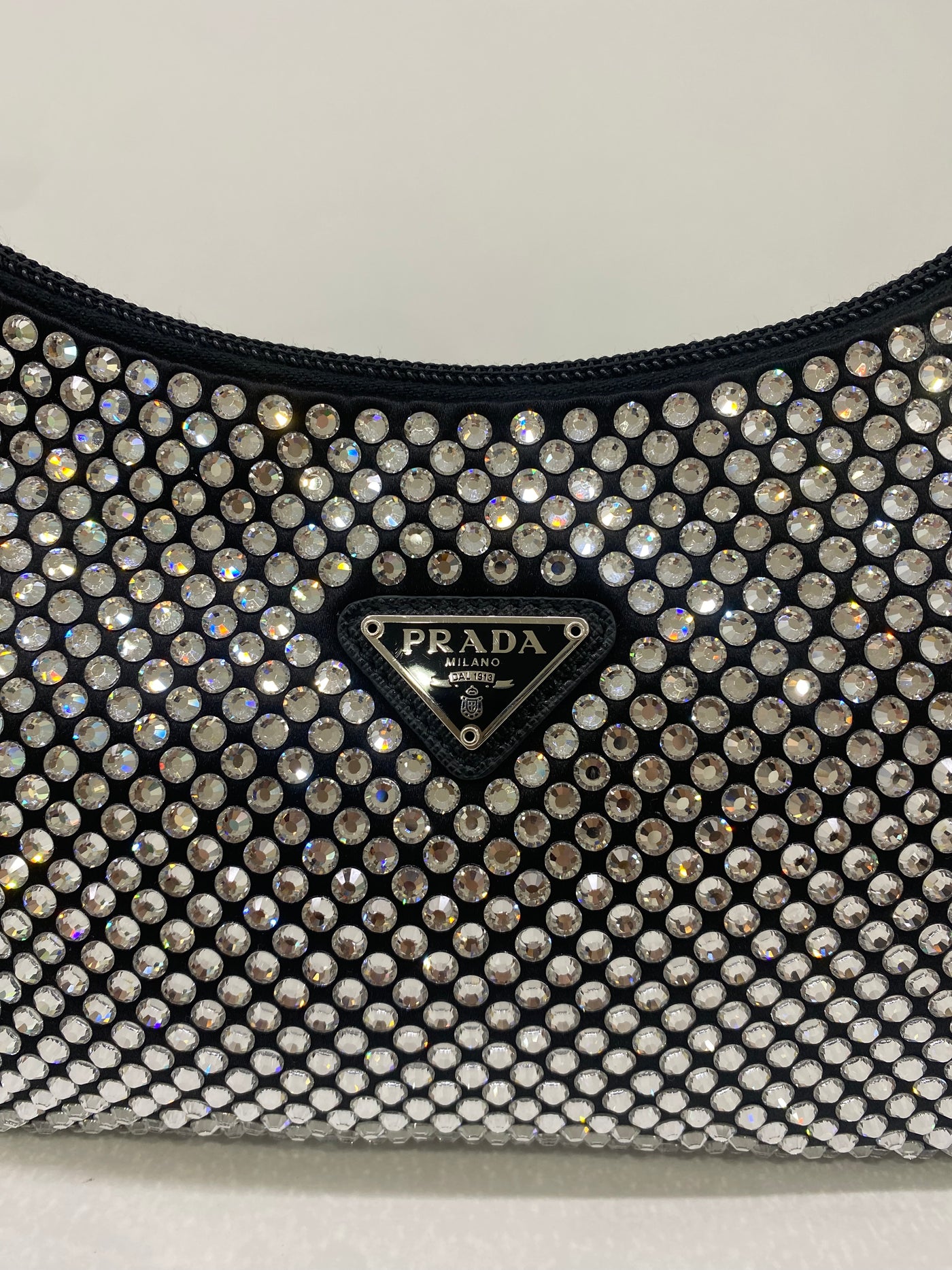 Prada Crystal Re-edition Nylon Black