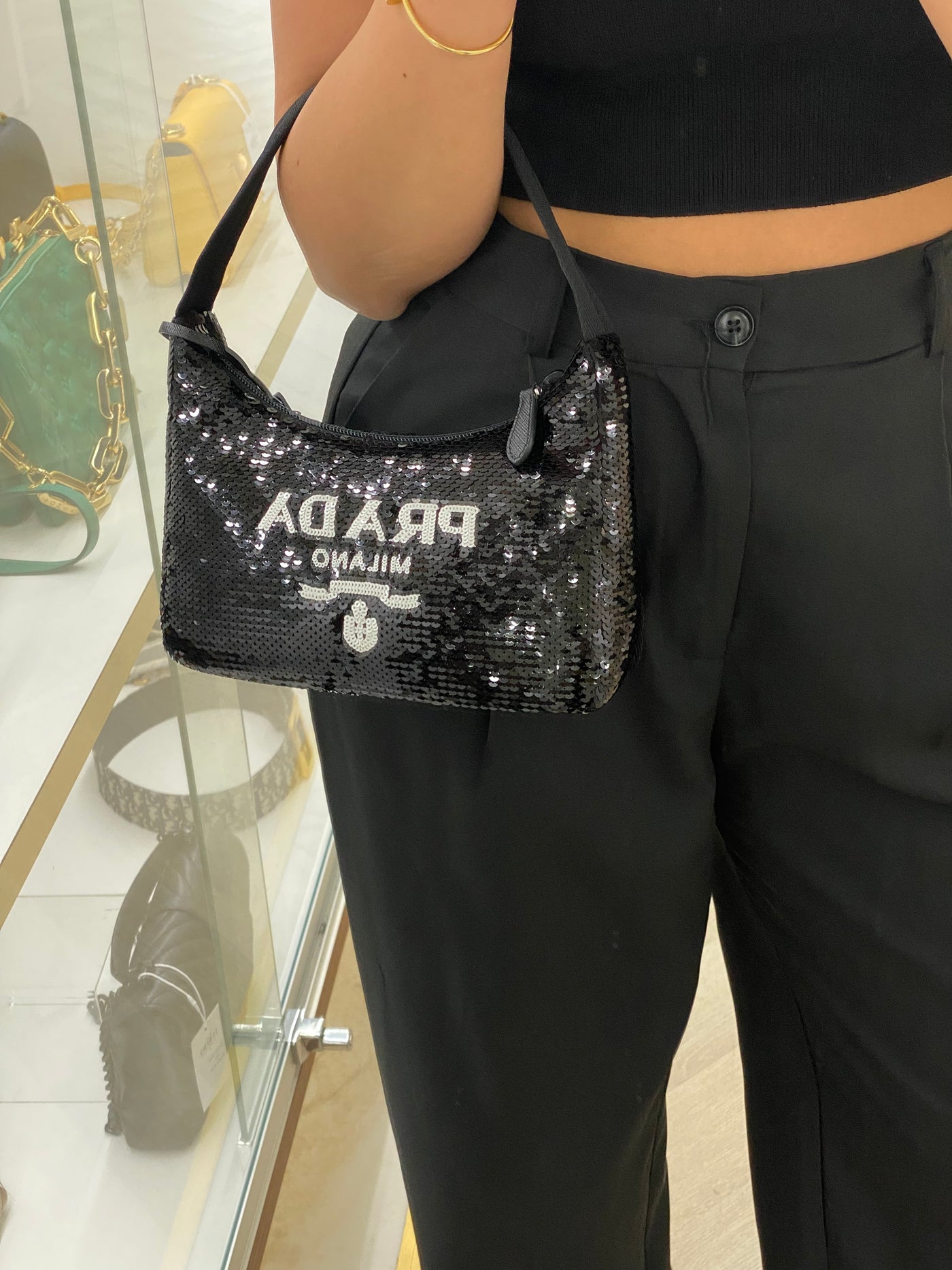 Prada Re Edition Black Sequin