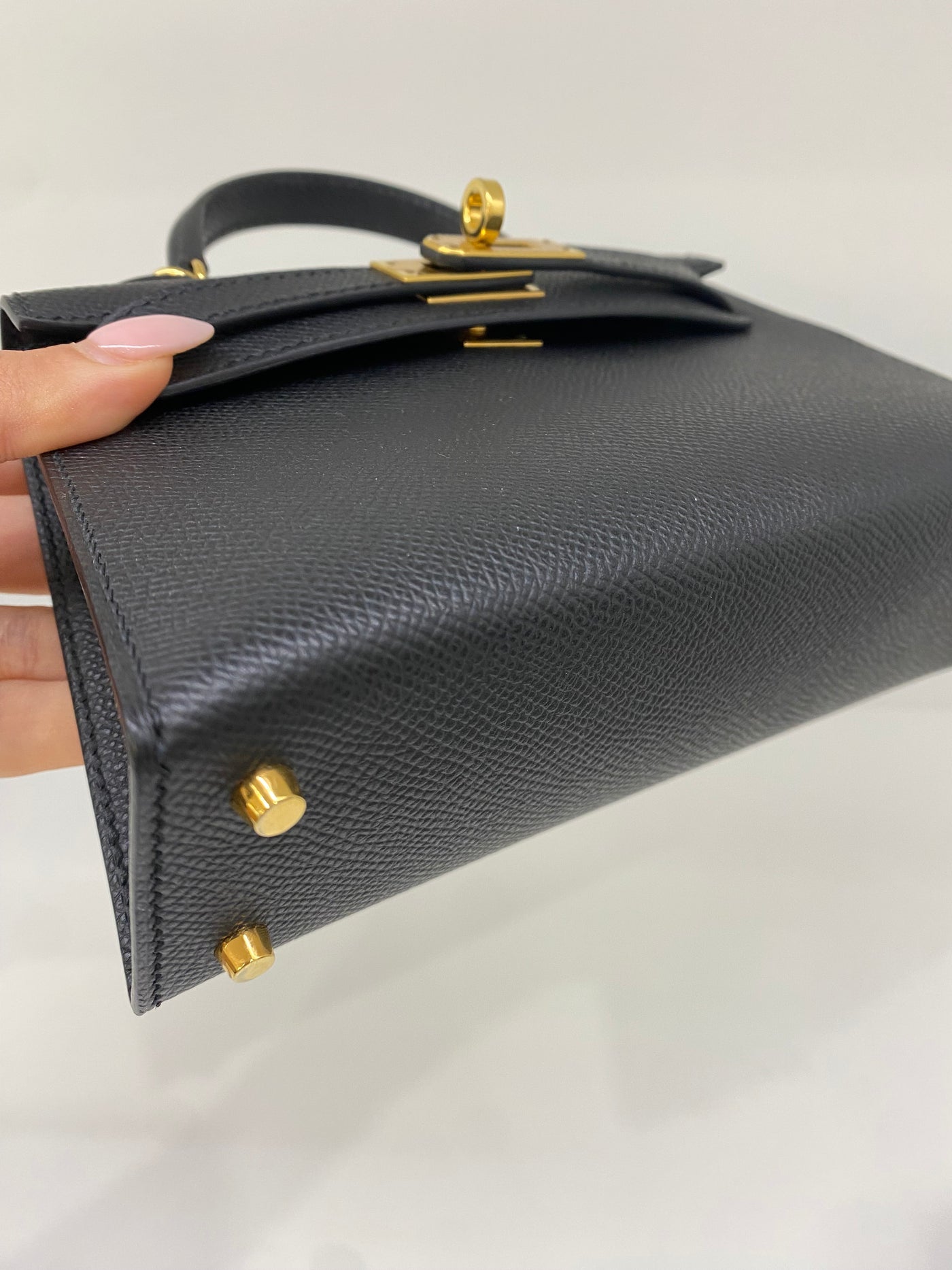 Hermes Mini Kelly Black GHW