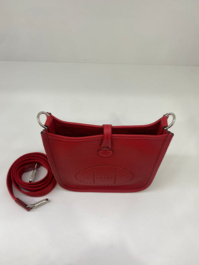 Hermes Mini Evelyn 16 Vermillion/Rouge Vif PHW