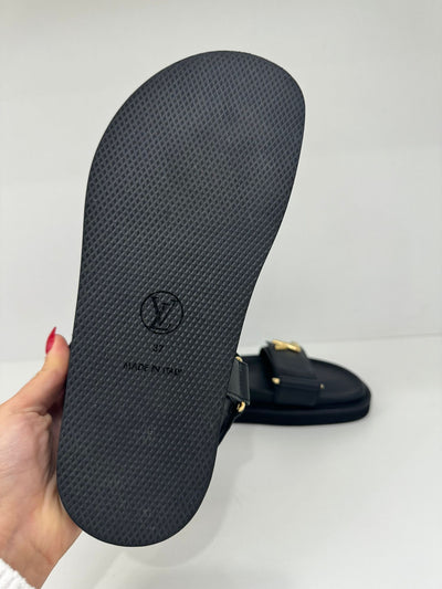 Louis Vuitton Dad Sandals Black Size 37