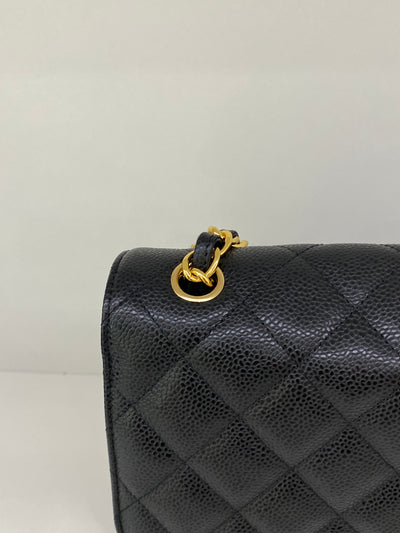 Chanel Classic Flap Large Jumbo Black Caviar GHW