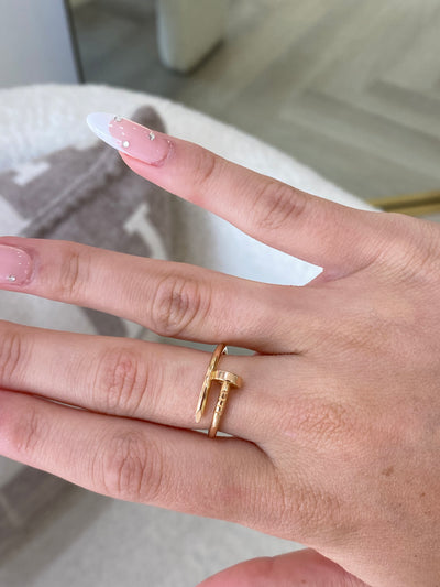 Cartier Juste Un Clou ring Rose Gold Size 50