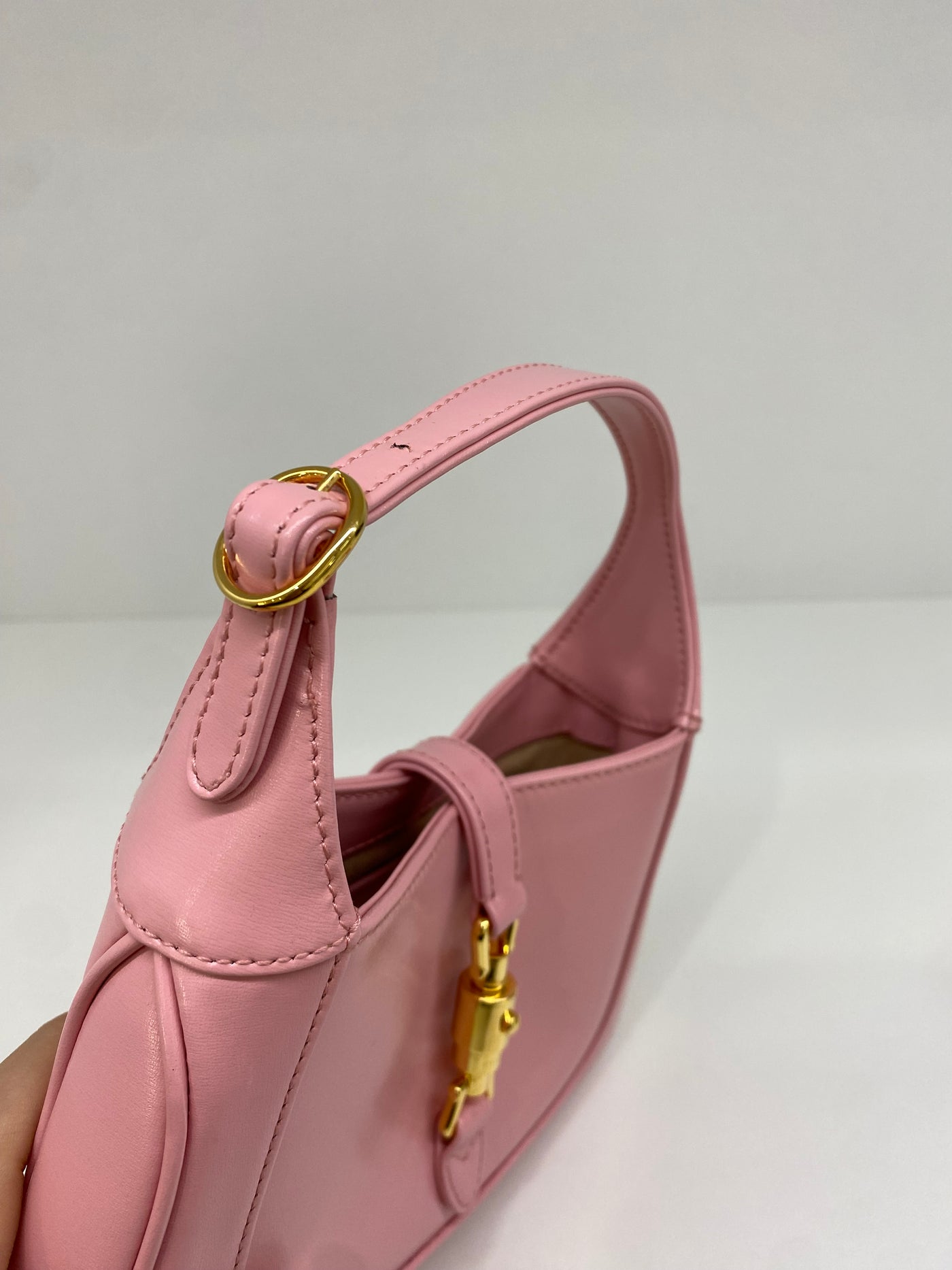 Gucci Jackie Small Pink bag GHW