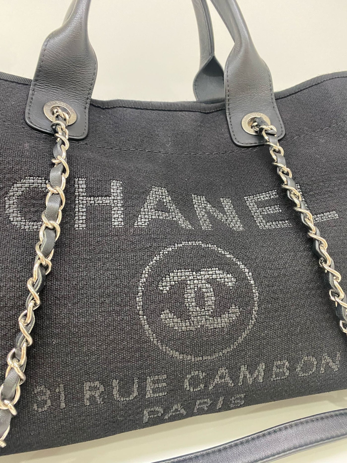 Chanel Black Deauville Small SHW