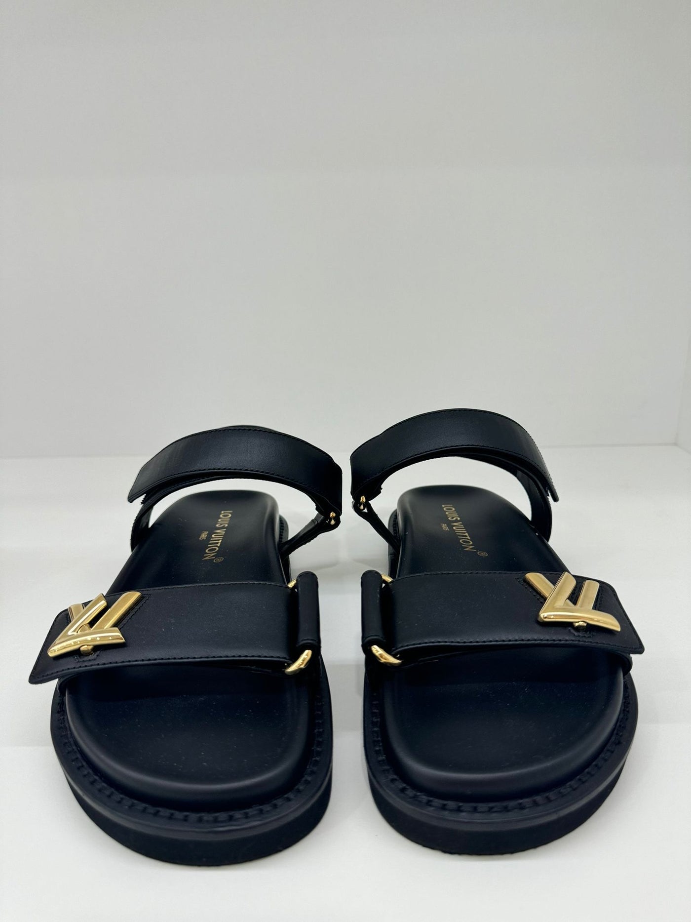 Louis Vuitton Dad Sandals Black Size 37