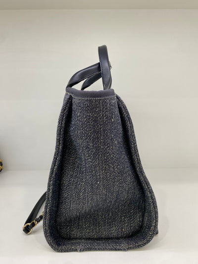 Chanel Deauville Dark Denim Small CGHW