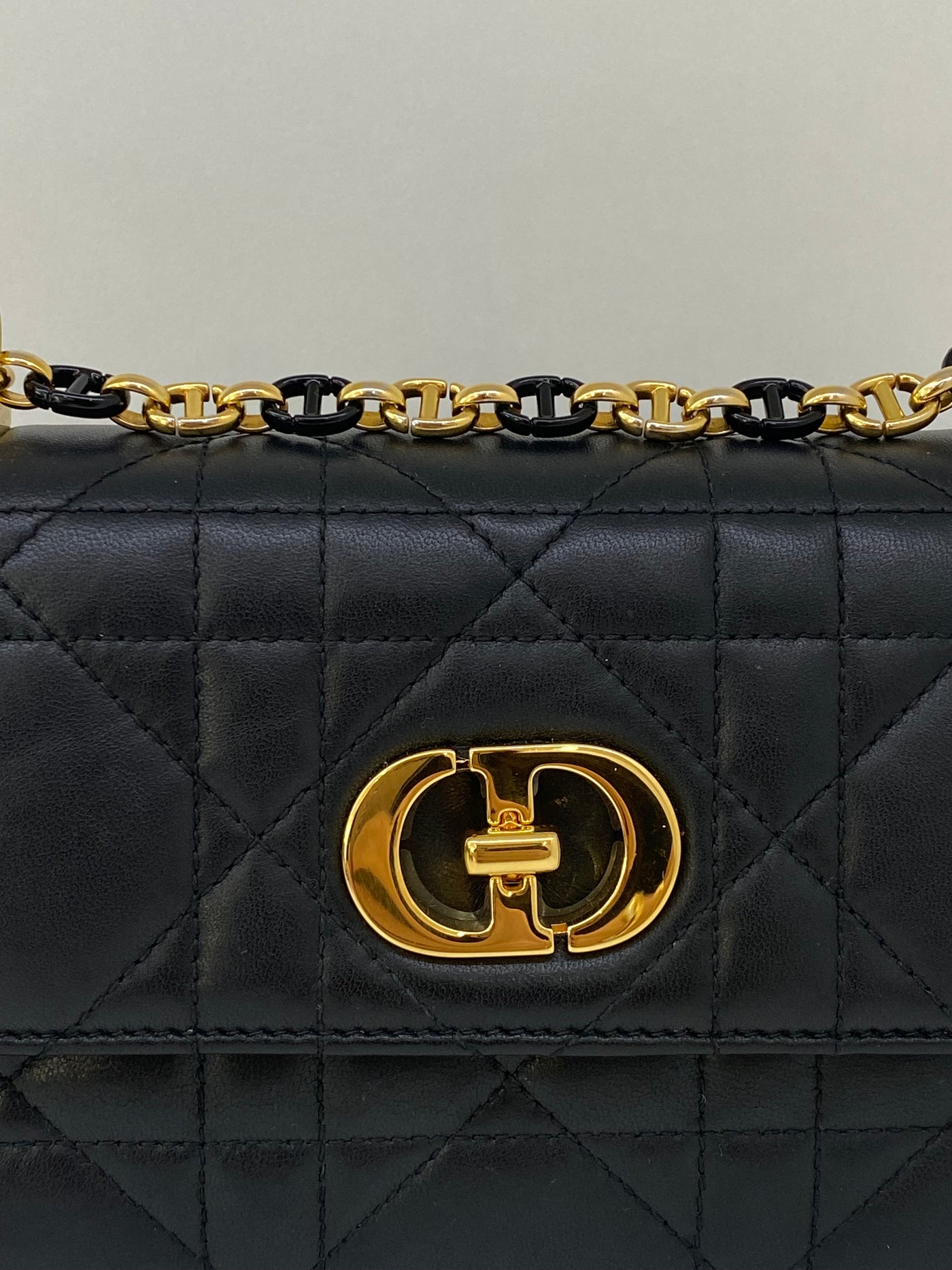 Christian Dior Caro Mini Bag Black GHW