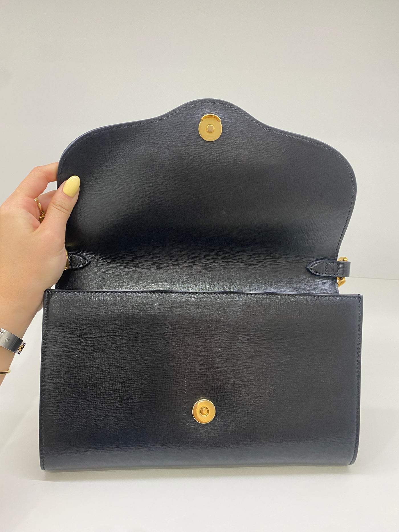 Gucci Horsebit Black Bag GHW