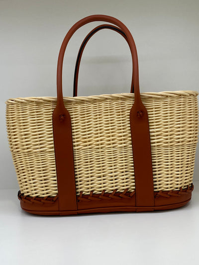 Hermes Picnic Barenia Osier Wicker Bag