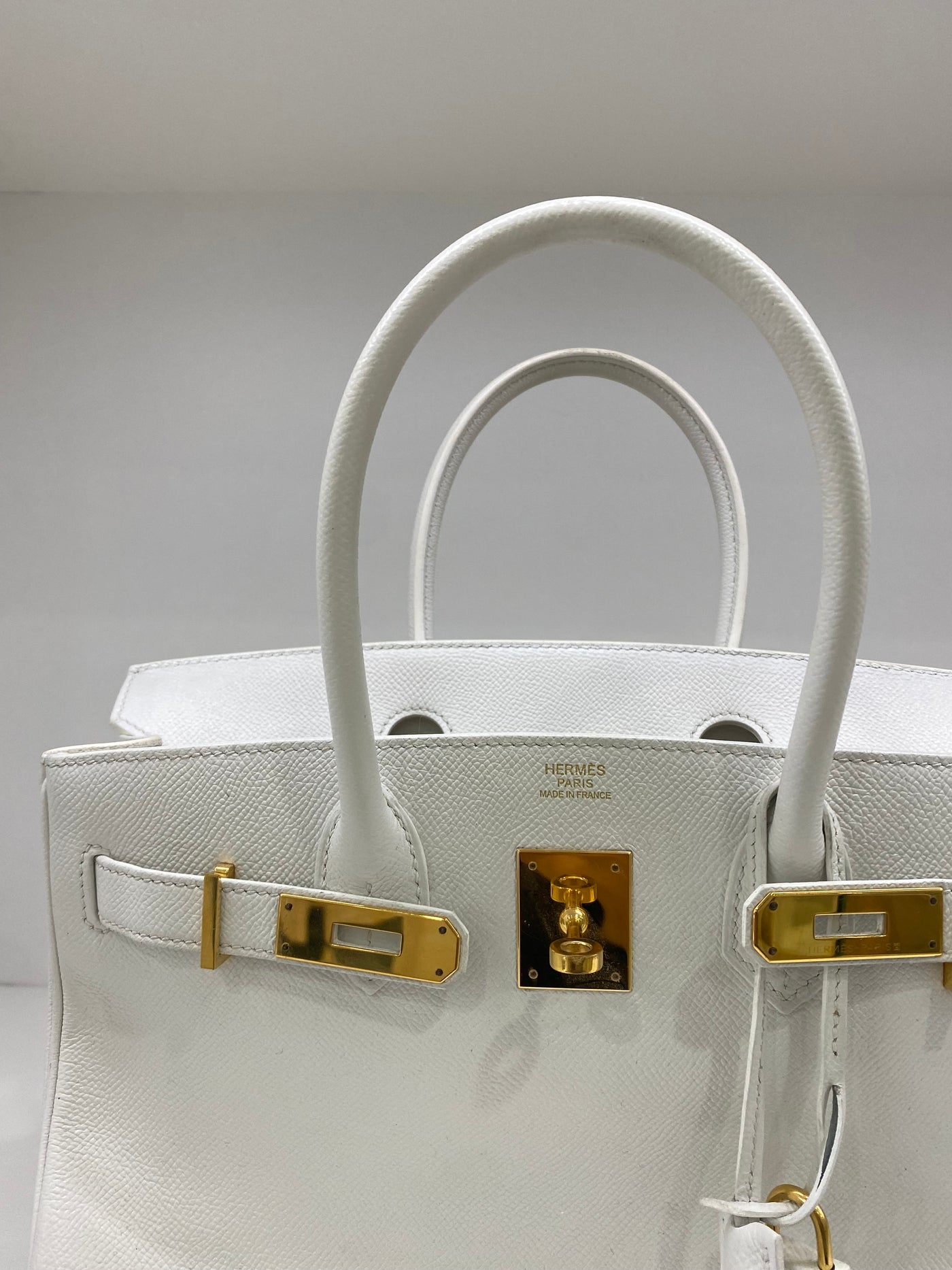 Hermes Birkin 30 White Epsom GHW