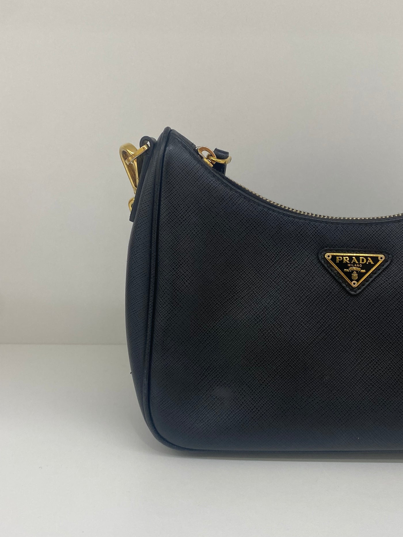 Prada Re Edition Bag Black Leather GHW