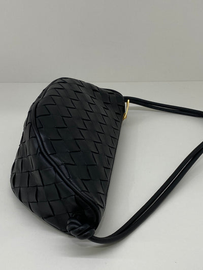 Bottega Veneta Gemellini Pouch Black GHW