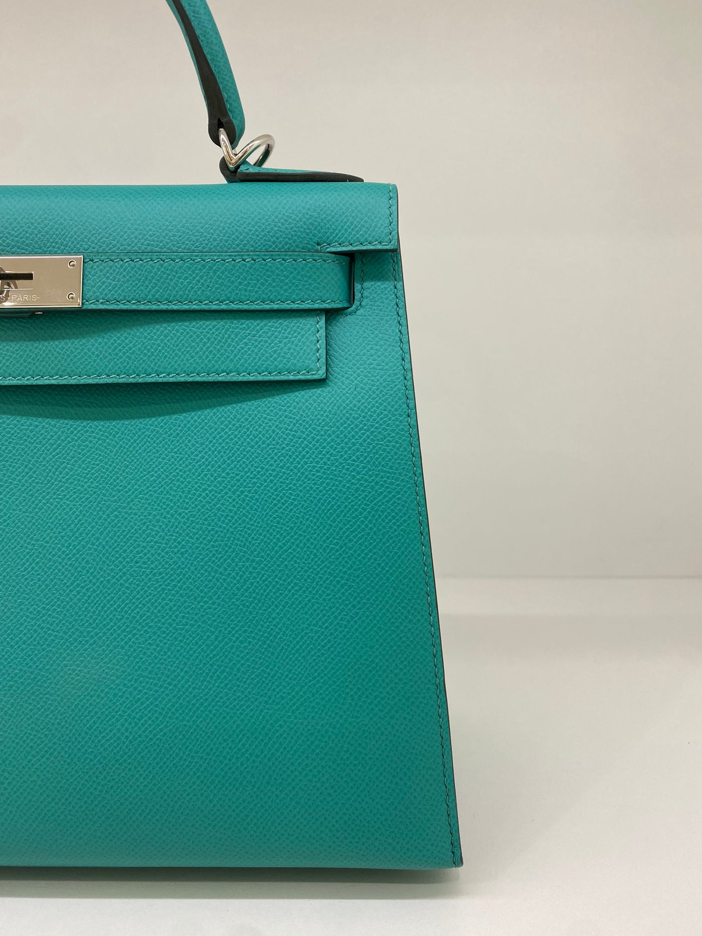 Hermes Kelly Sellier 28 Green PHW