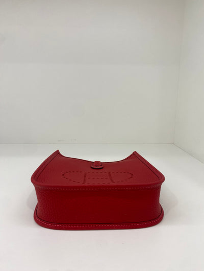 Hermes Mini Evelyn 16 Vermillion/Rouge Vif PHW