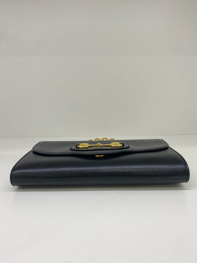 Gucci Horsebit Black Bag GHW