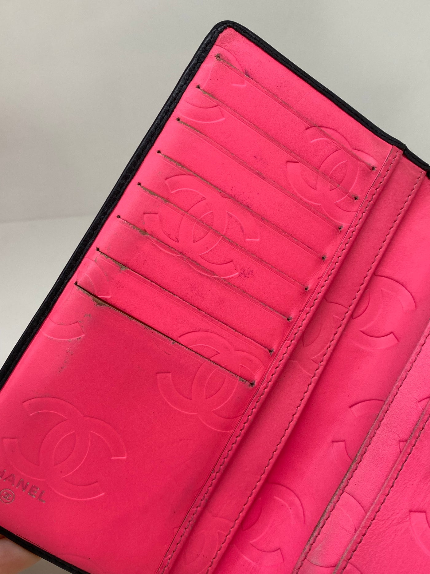 Chanel Long Flap Wallet - Pink Inside