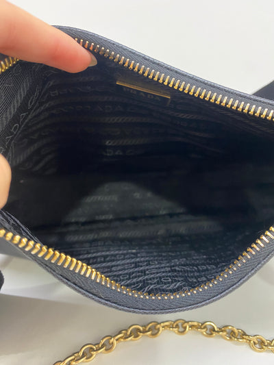 Prada Leather Re Edition Black GHW