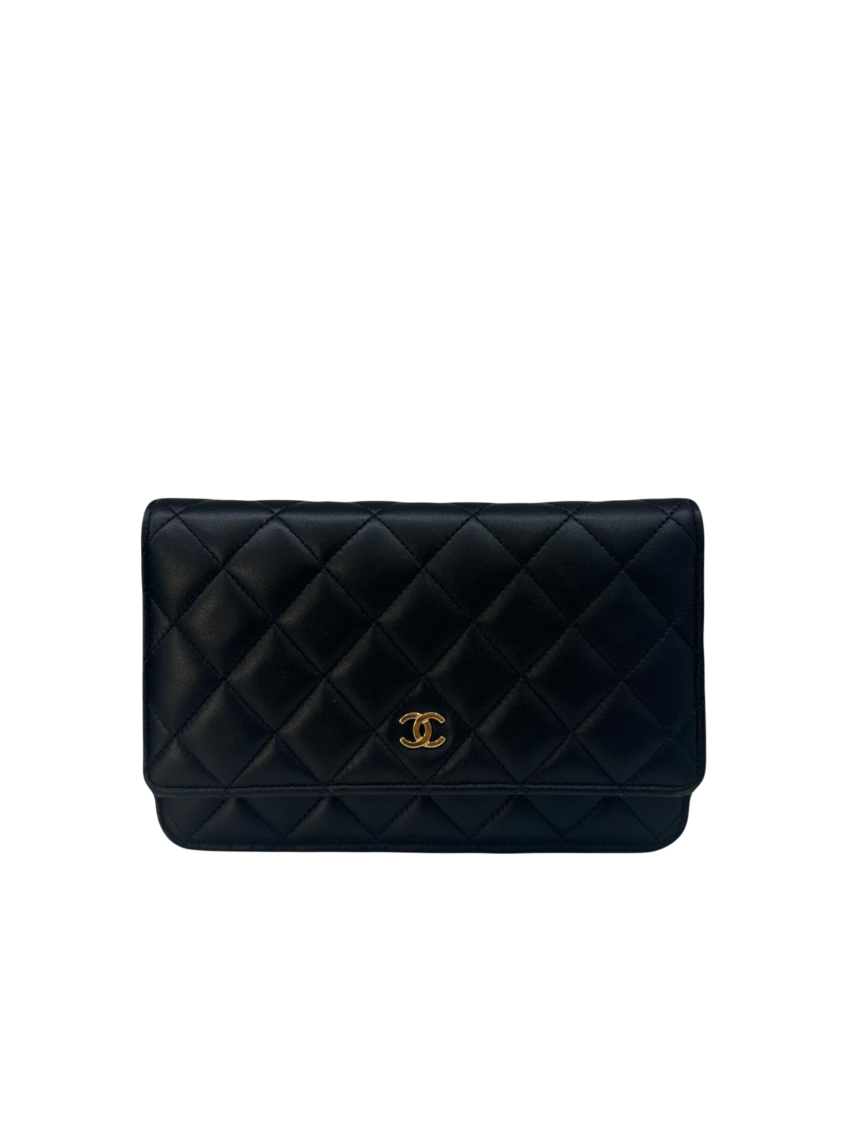 Chanel WOC Lambskin Black GHW