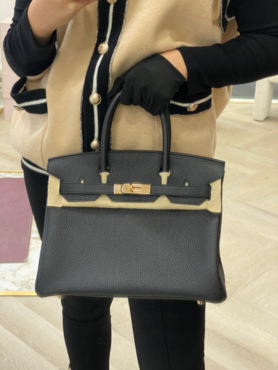 Hermes Birkin 30 Black RGHW