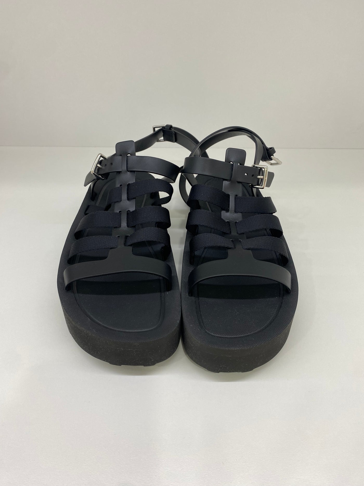 Hermes Black Jupiter Sandal Size 38.5