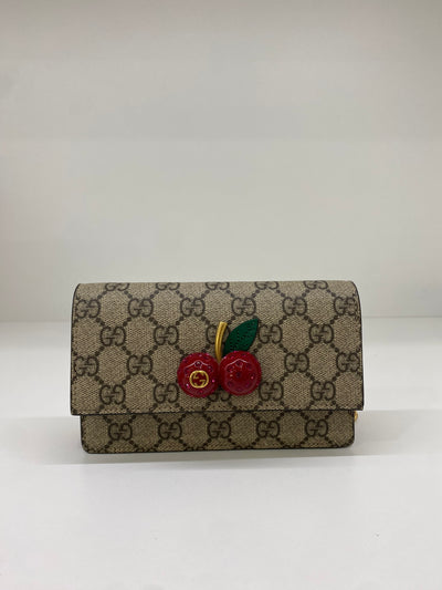 Gucci Cherry Monogram WOC