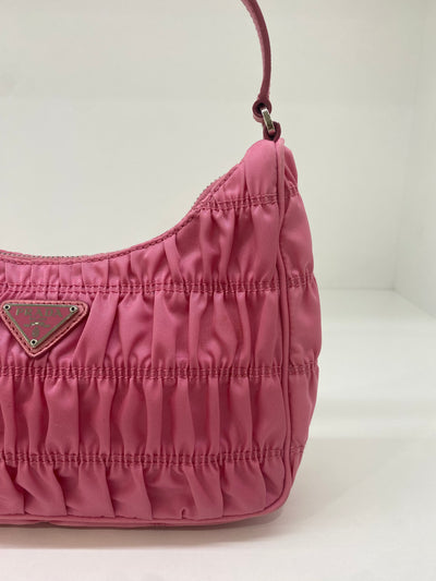 Prada Re-edition 2005 Ruched Pink