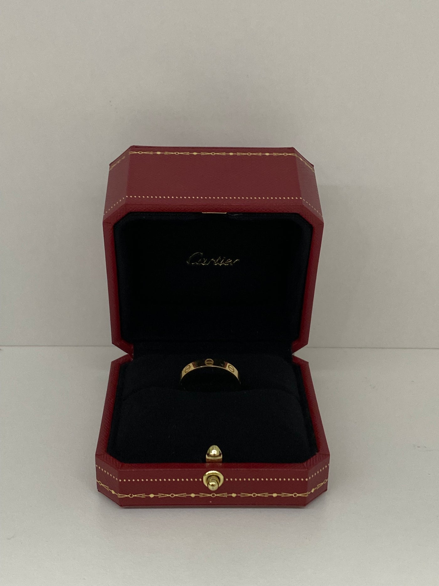 Cartier Love Ring Wedding Band YG Size 59