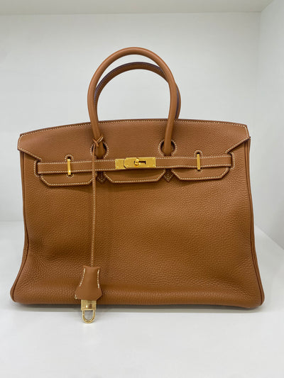 Hermes Birkin 35 Gold GHW