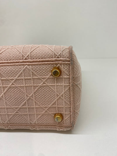 Christian Dior Lady Dior Pink Fabric RGHW