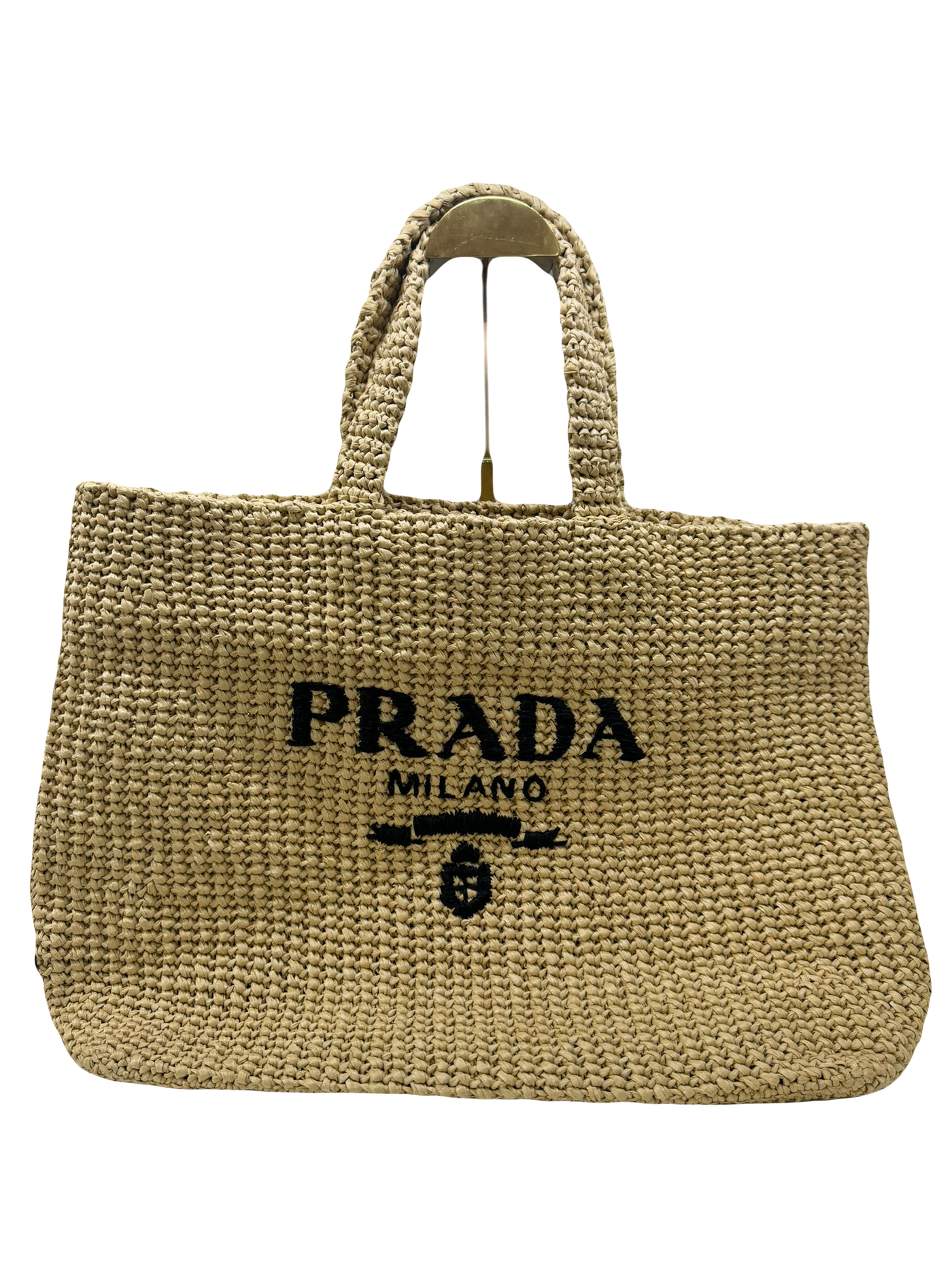 Prada Raffia Tote Large