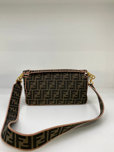 Fendi Baguette Brown Jacquard FF