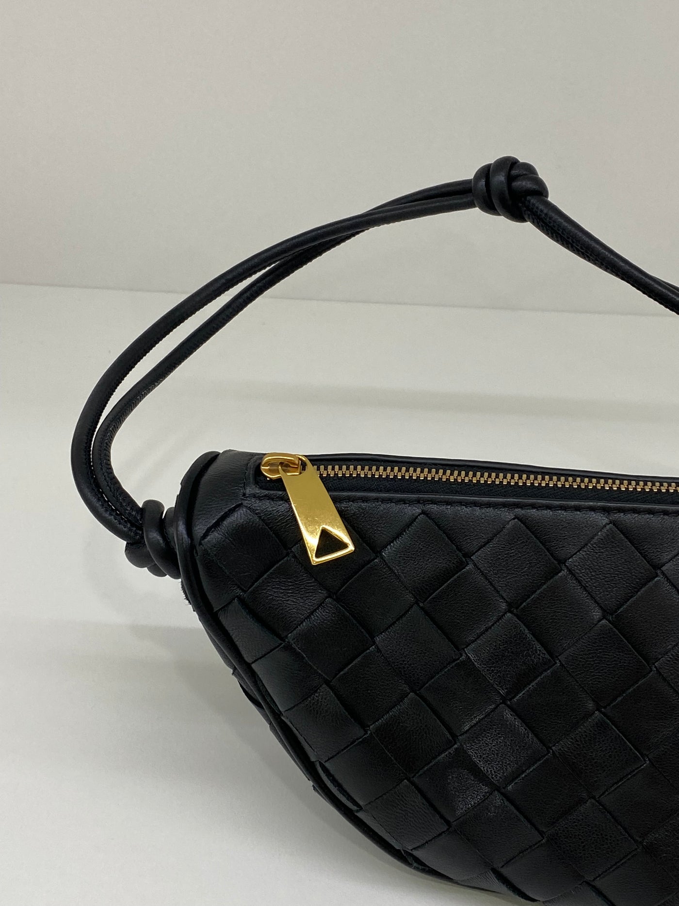 Bottega Veneta Gemellini Pouch Black GHW