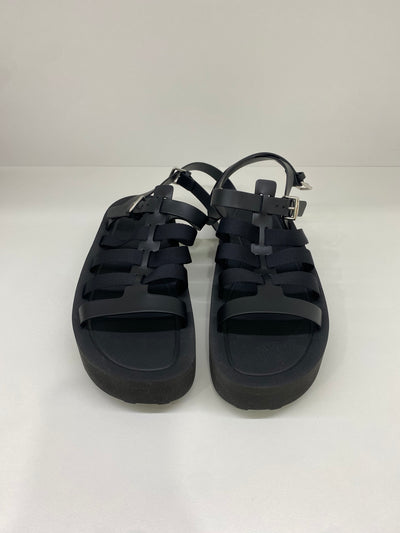 Hermes Black Jupiter Sandal Size 38.5