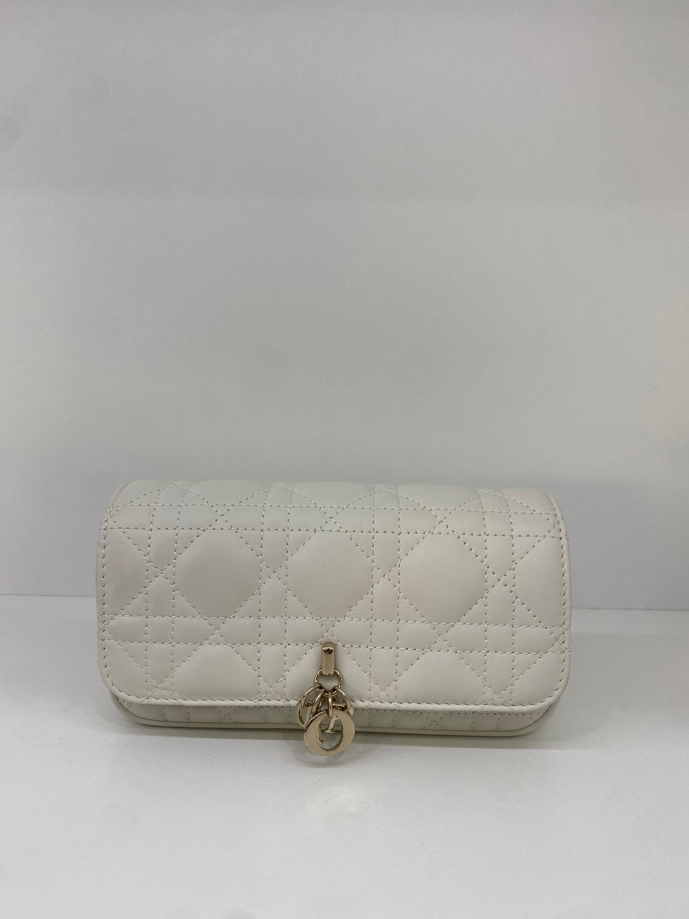 Dior Mini Bag White with Chain