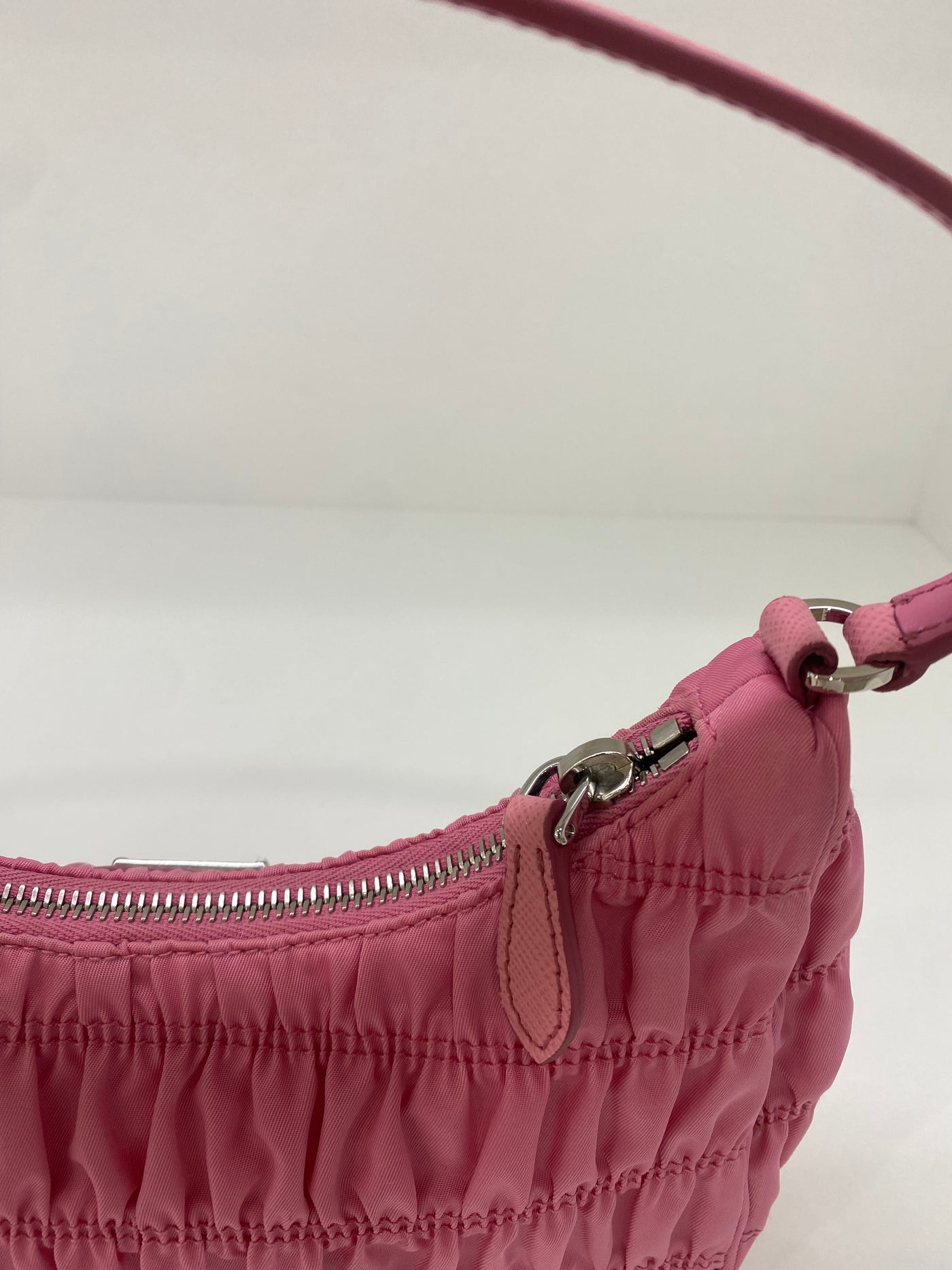 Prada Re-edition 2005 Ruched Pink