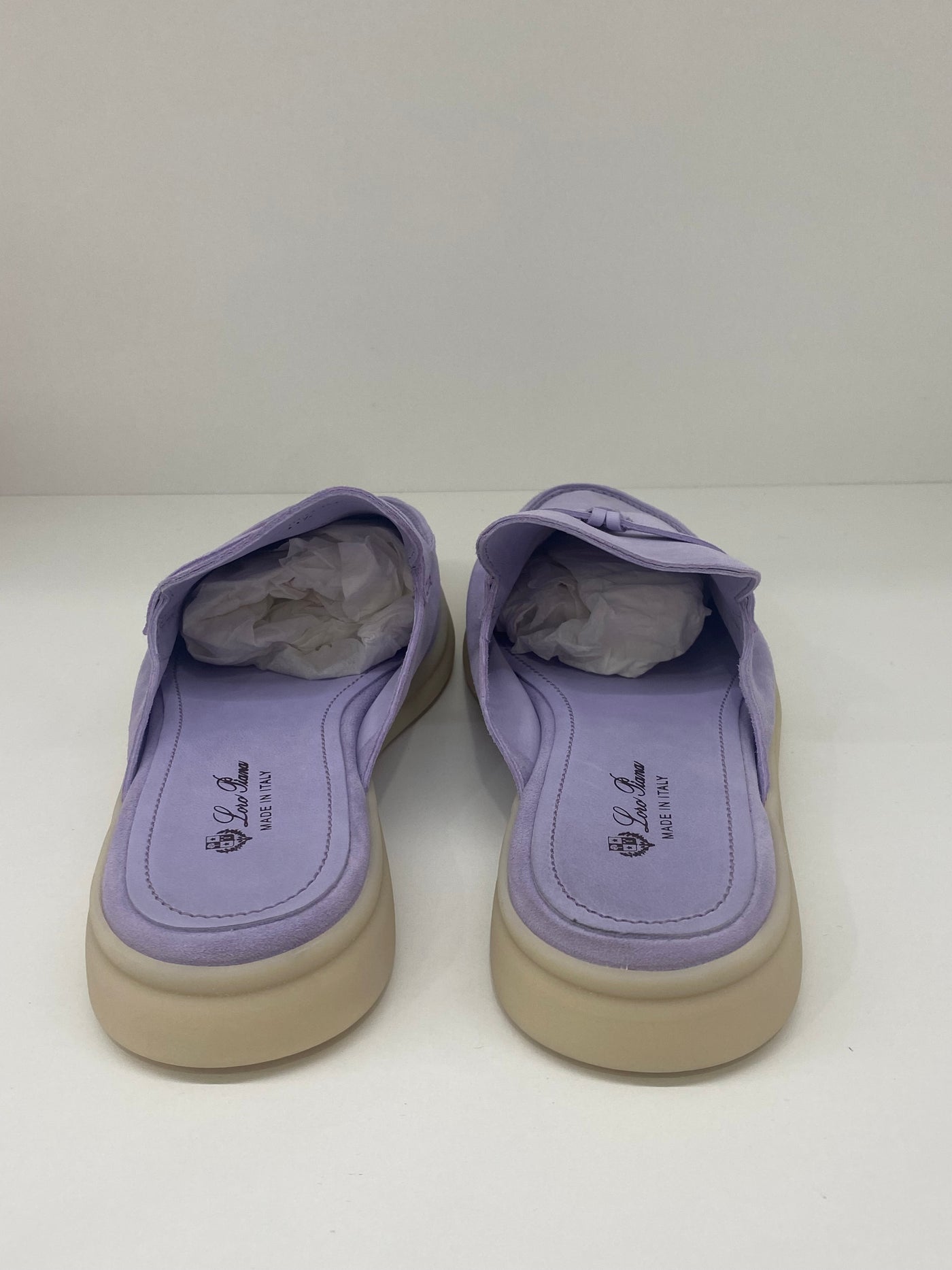 Loro Piana Summer Charm Walk Loafers Lilac Size 41.5