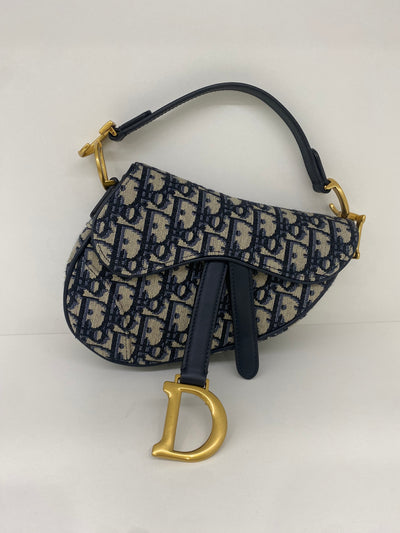 Christian Dior Mini Saddle Bag Oblique