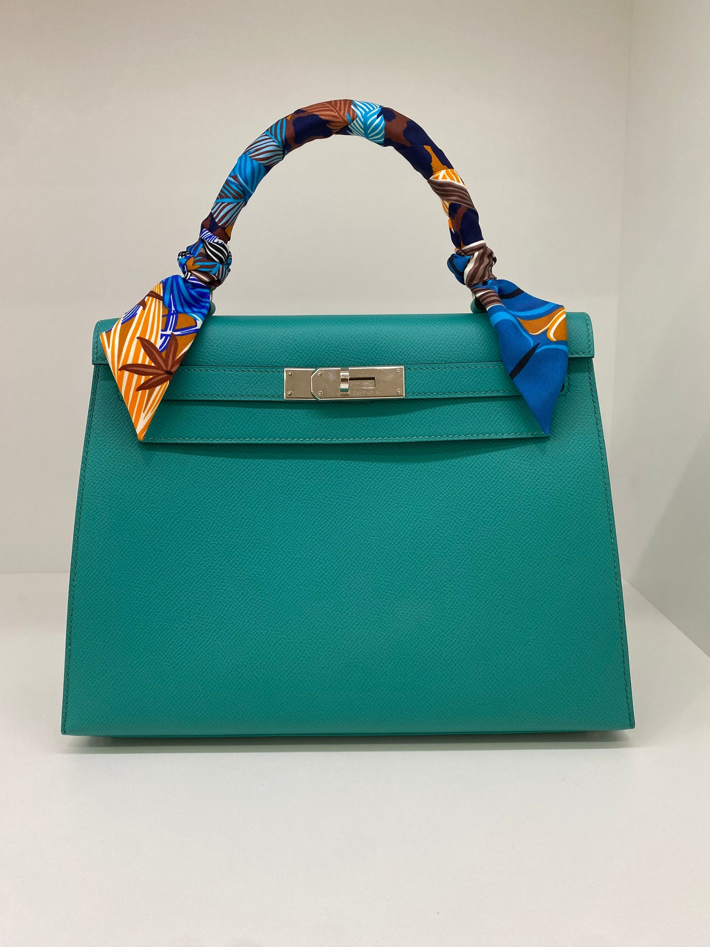 Hermes Kelly Sellier 28 Vert Vertigo D Stamp