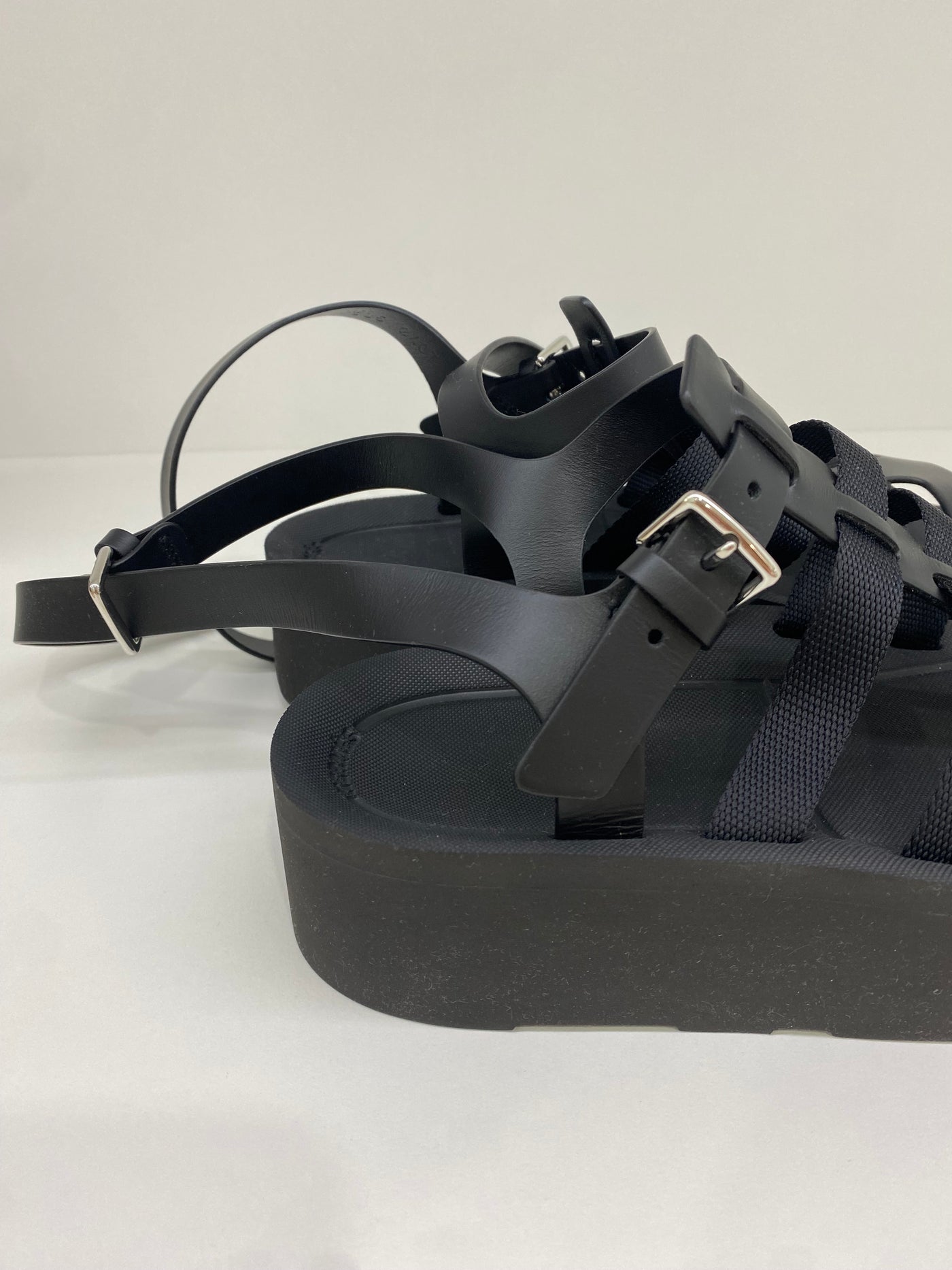 Hermes Black Jupiter Sandal Size 38.5