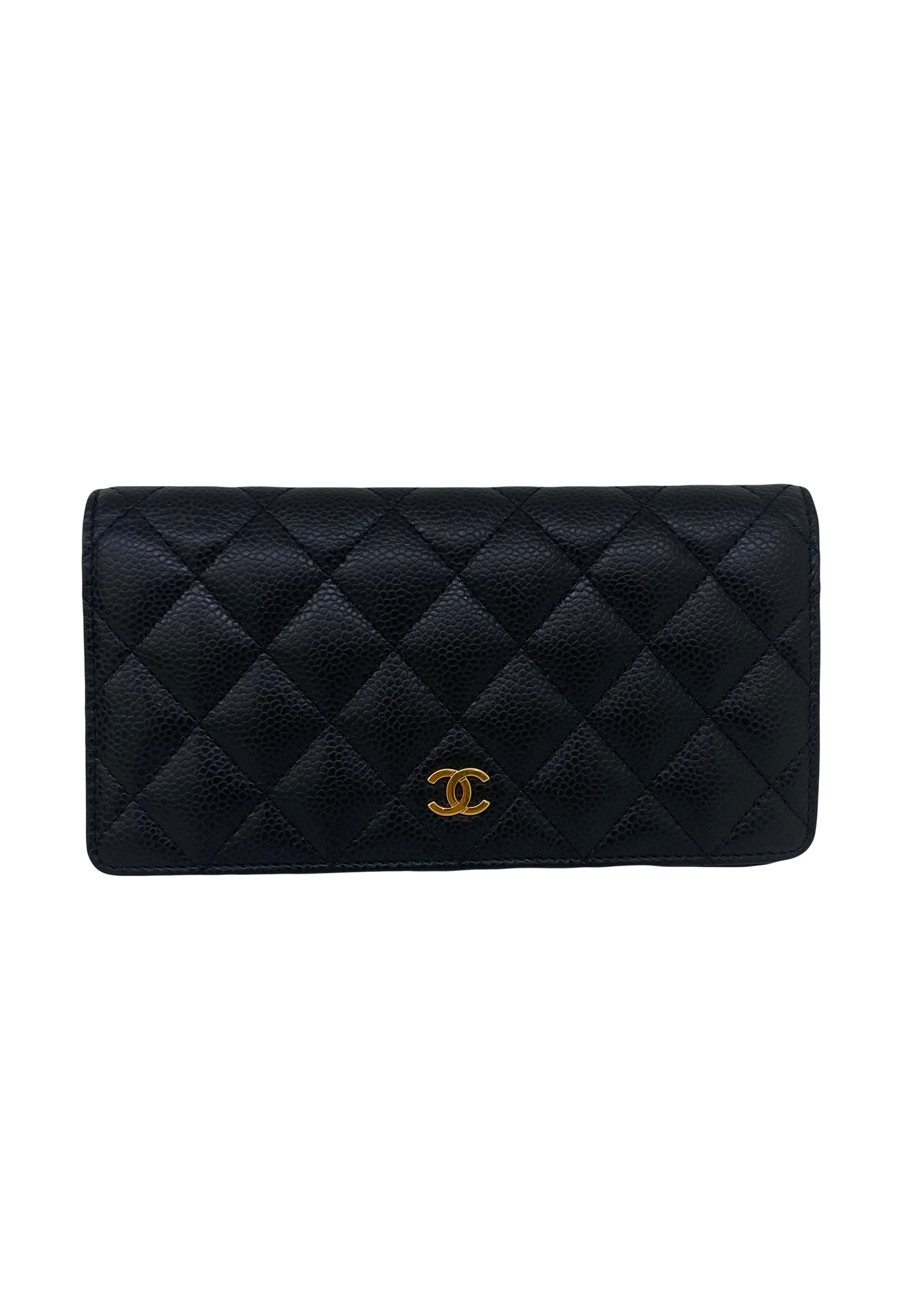 Chanel Classic Flap Wallet Black Caviar GHW