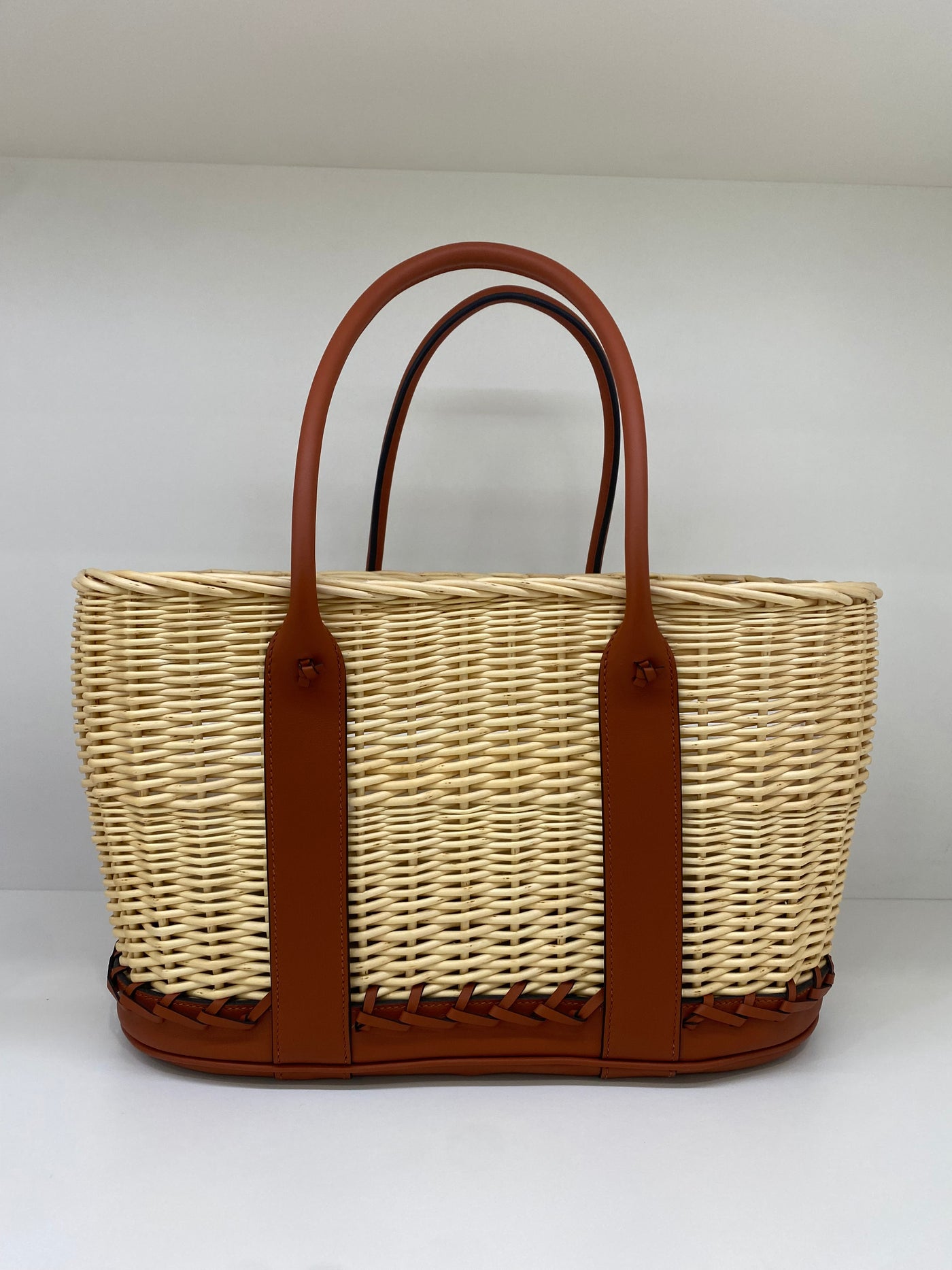 Hermes Picnic Barenia Osier Wicker Bag