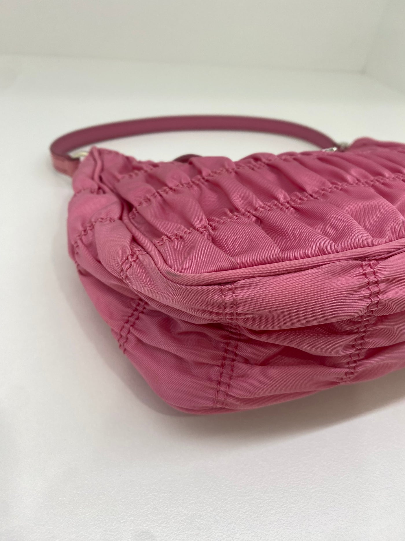 Prada Re-edition 2005 Ruched Pink