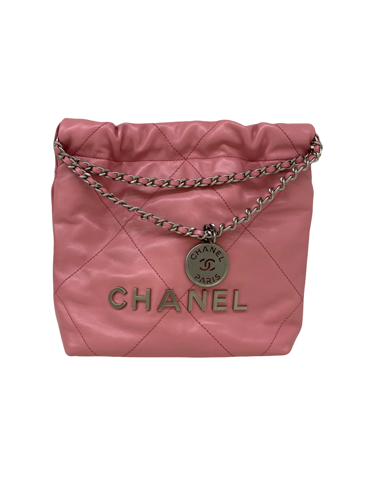 Chanel 22 Mini Pink SHW (microchipped)