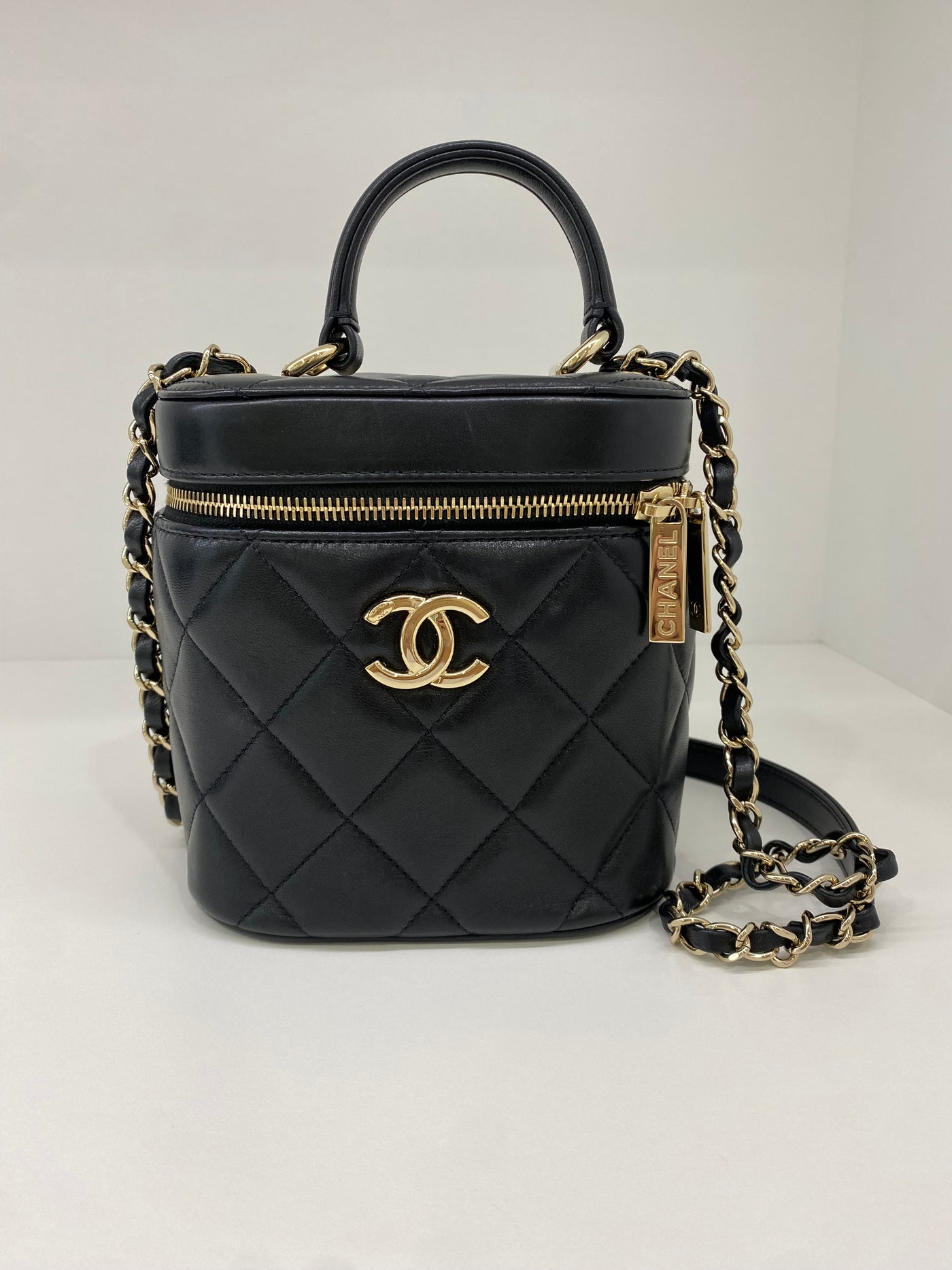 Chanel Trendy Vanity Case Black Lambskin GHW