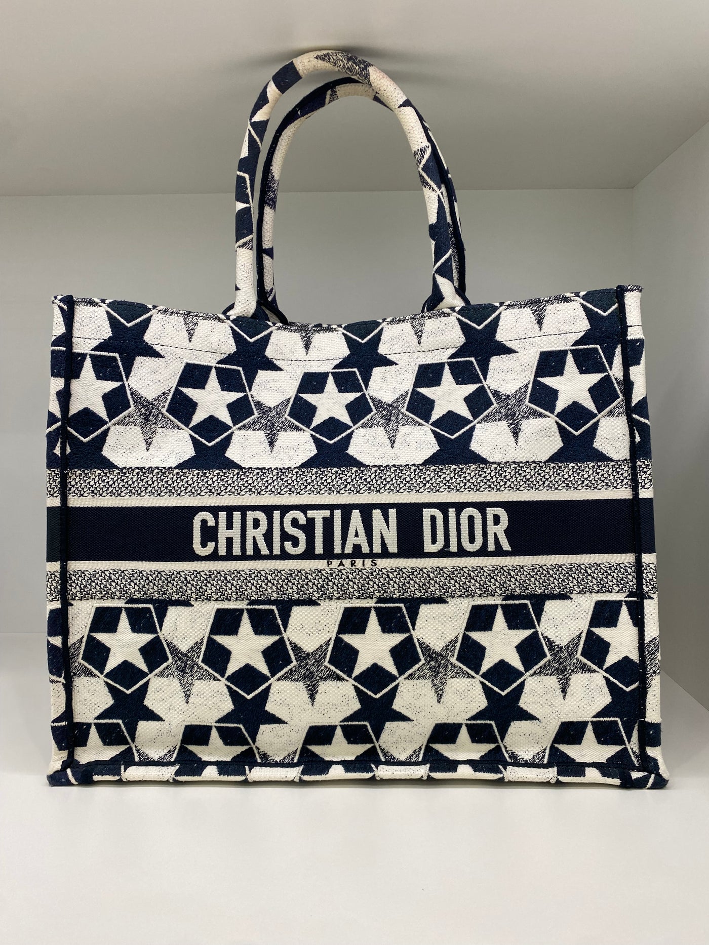 Christian Dior Large Book Tote with Stars