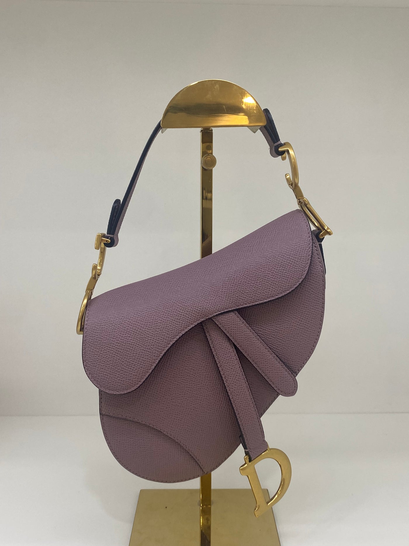 Christian Dior Mini Saddle Purple GHW