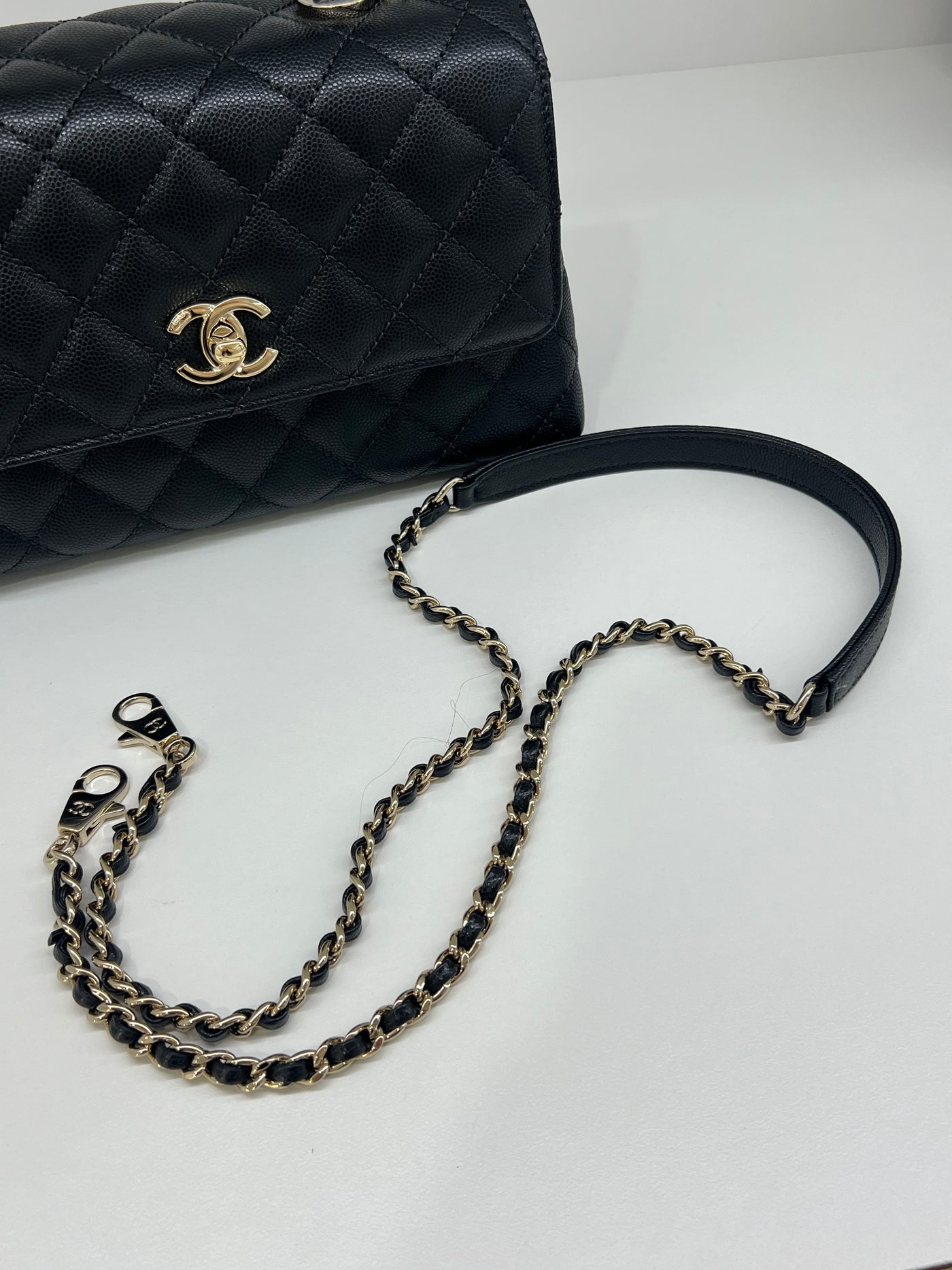 Chanel Coco Handle Small Black (microchipped)